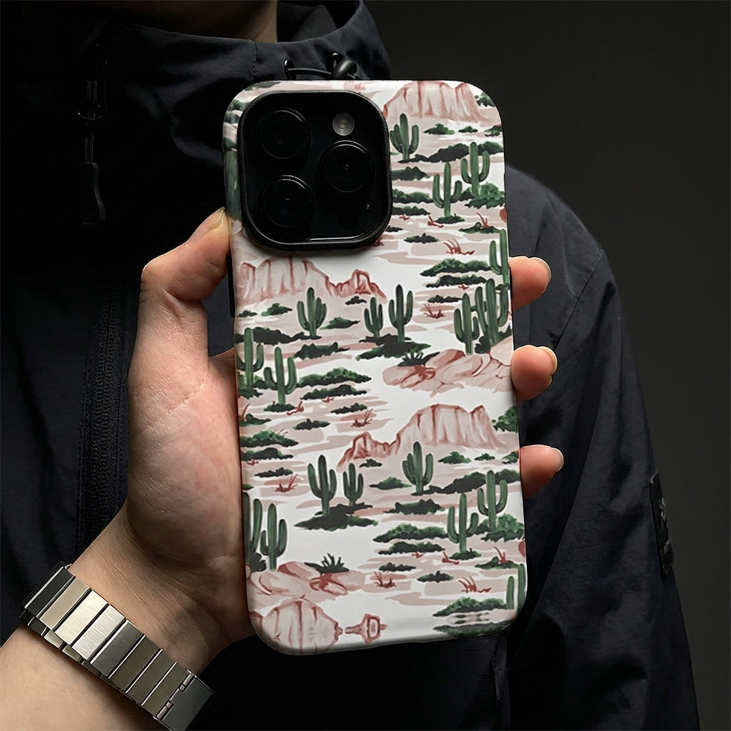 Hybrid Phone Case MagSafe Compatible - Cactus