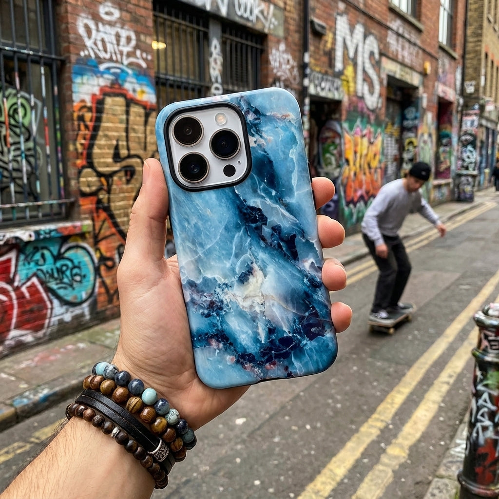 Hybrid Phone Case MagSafe Compatible - Marble