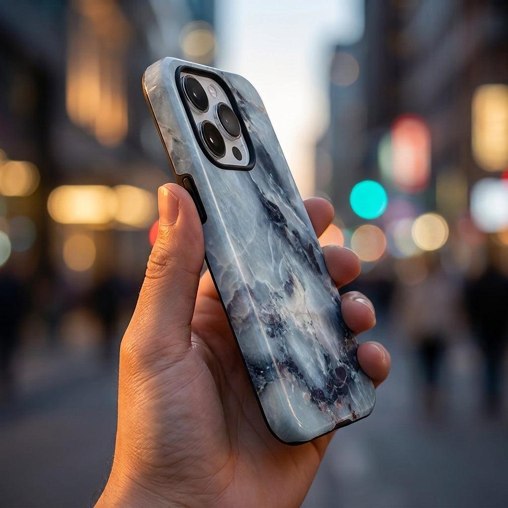Hybrid Phone Case MagSafe Compatible - Marble