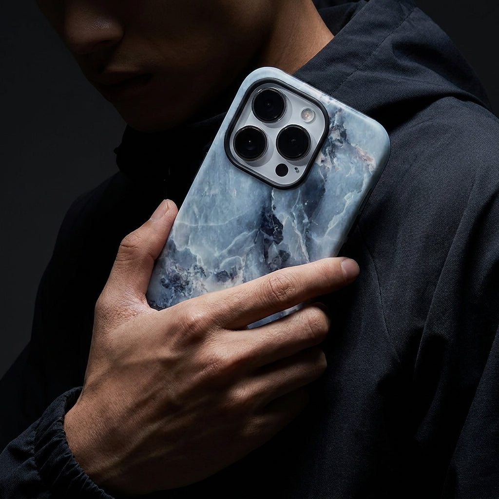 Hybrid Phone Case MagSafe Compatible - Marble