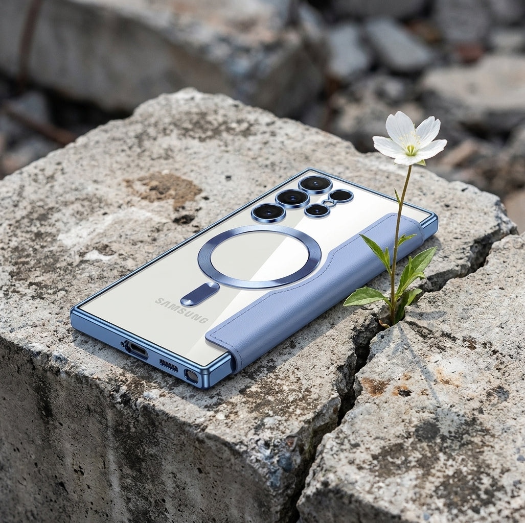 Galaxy S Wallet Case MagSafe Compatible - Sierra Blue