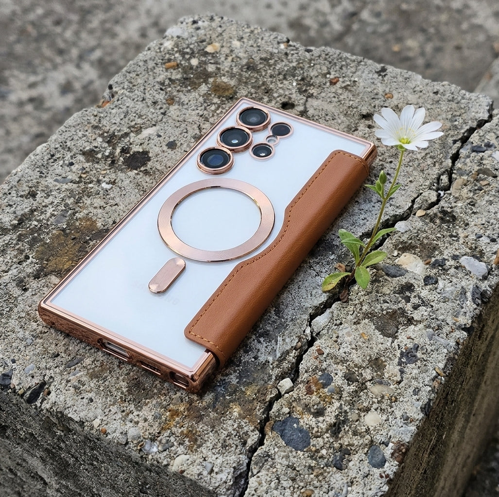 Galaxy S Wallet Case MagSafe Compatible - Brown