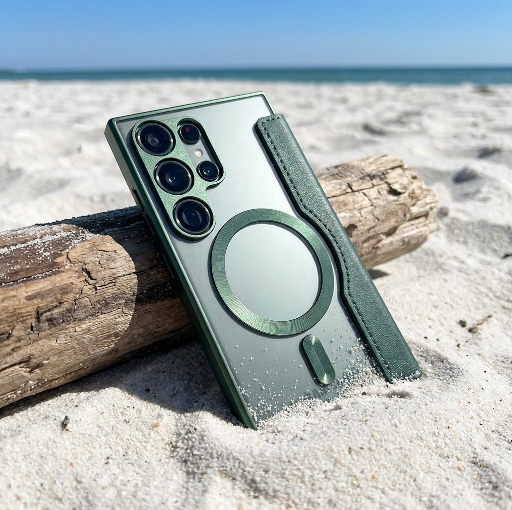 Galaxy S Wallet Case MagSafe Compatible - Dark Green