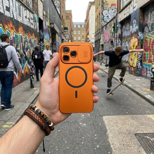 Metal Frame Phone Case MagSafe - Cosmic Orange