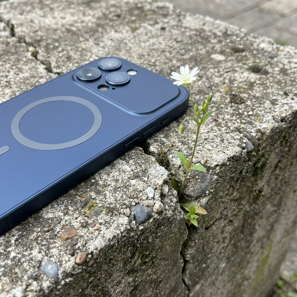 Metal Frame Phone Case MagSafe - Titanium Blue