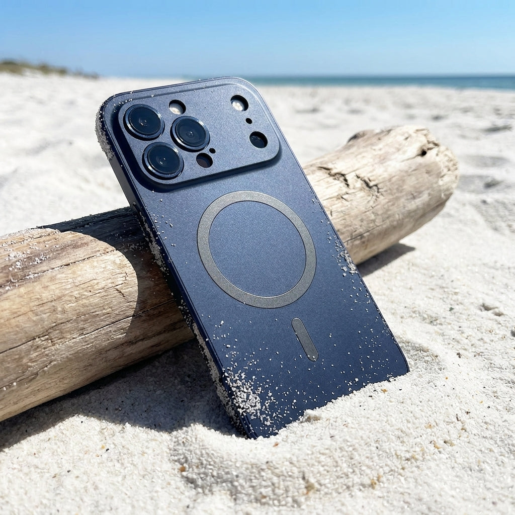 Metal Frame Phone Case MagSafe - Titanium Blue