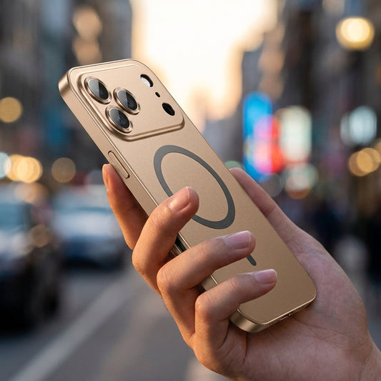 Metal Frame Phone Case MagSafe - Desert Gold