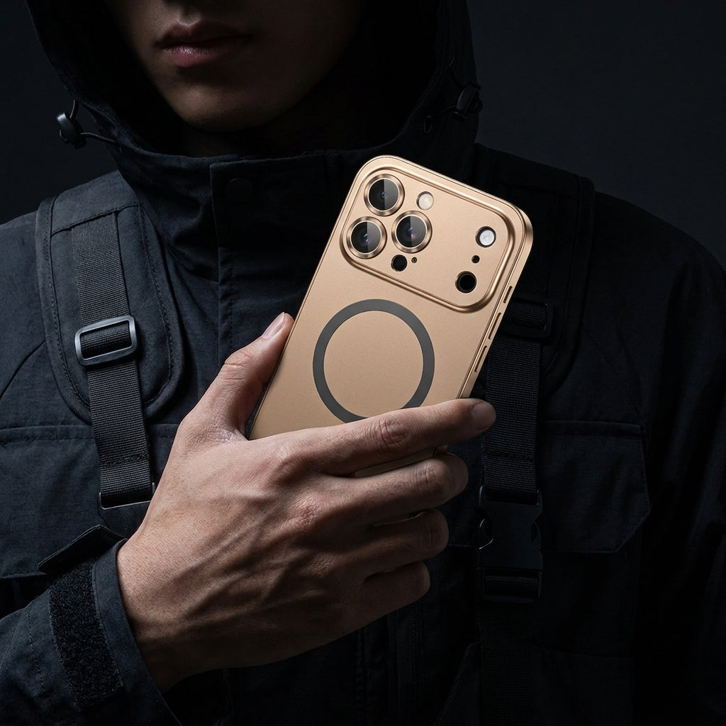 Metal Frame Phone Case MagSafe - Desert Gold
