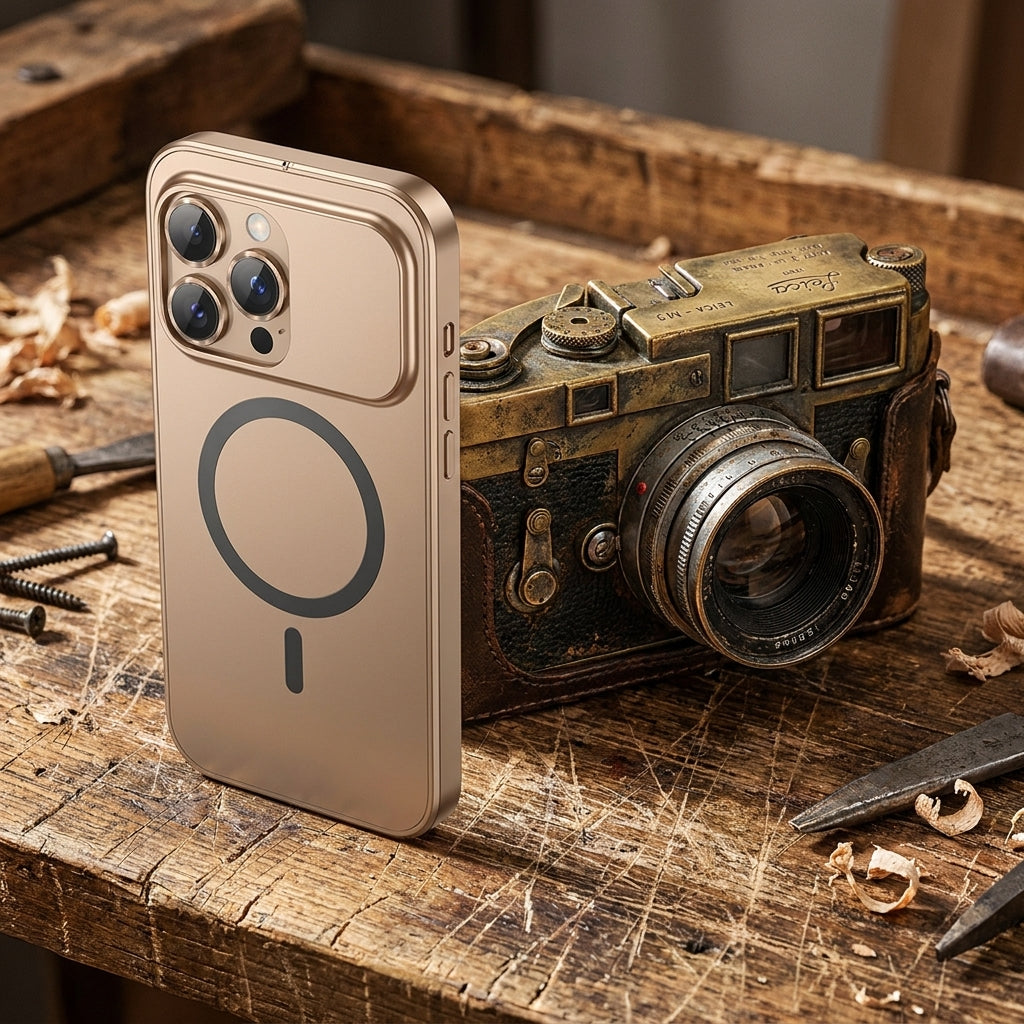 Metal Frame Phone Case MagSafe - Desert Gold