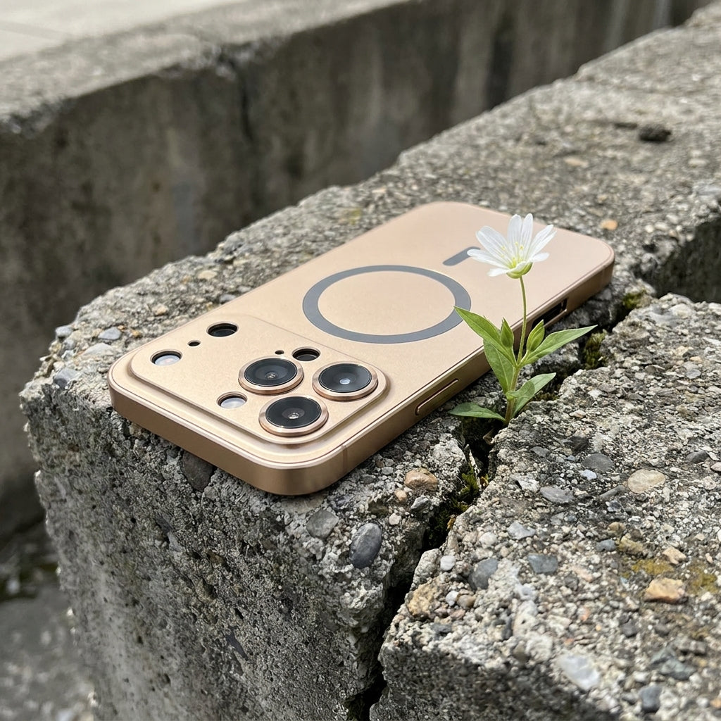 Metal Frame Phone Case MagSafe - Desert Gold