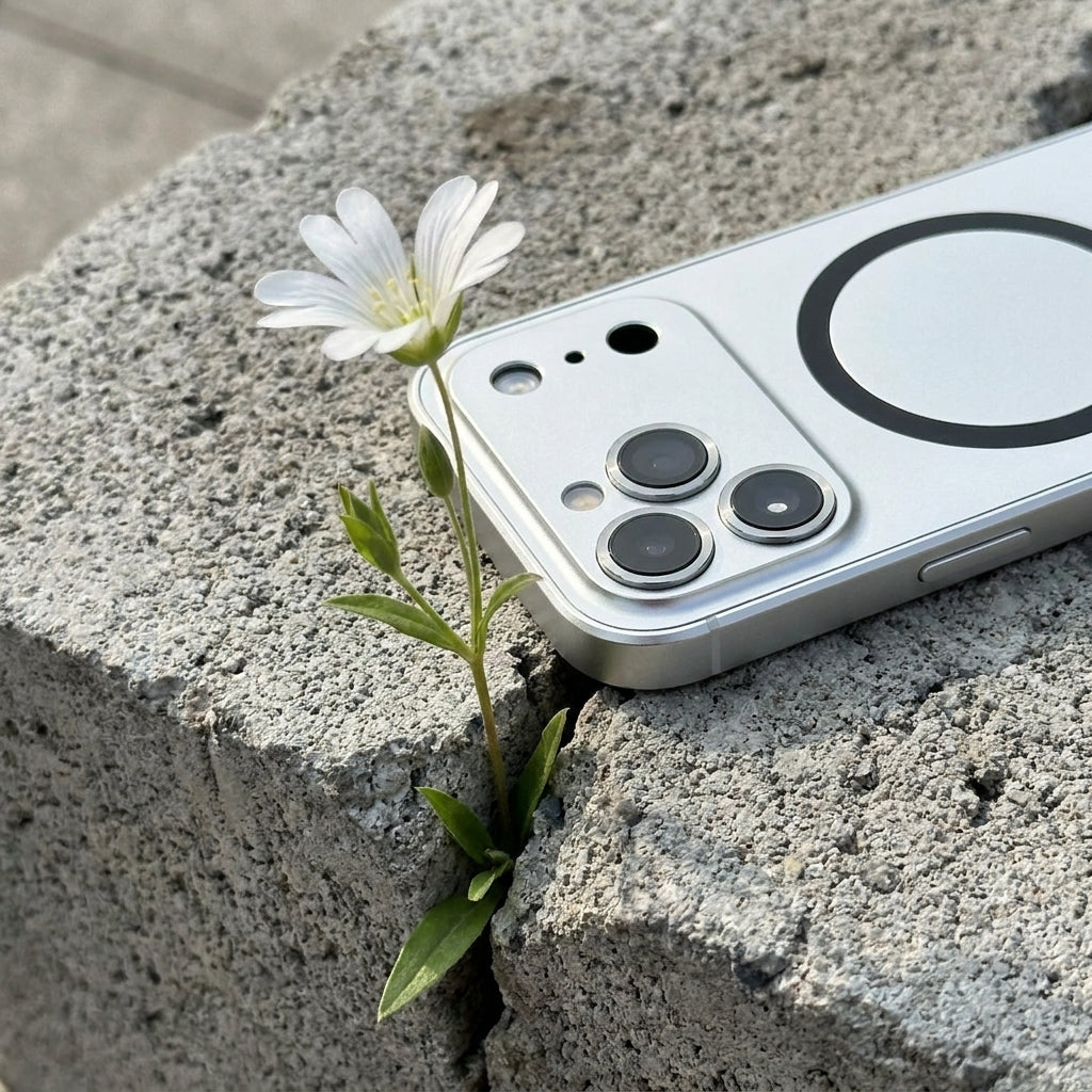 Metal Frame Phone Case MagSafe - Titanium Silver