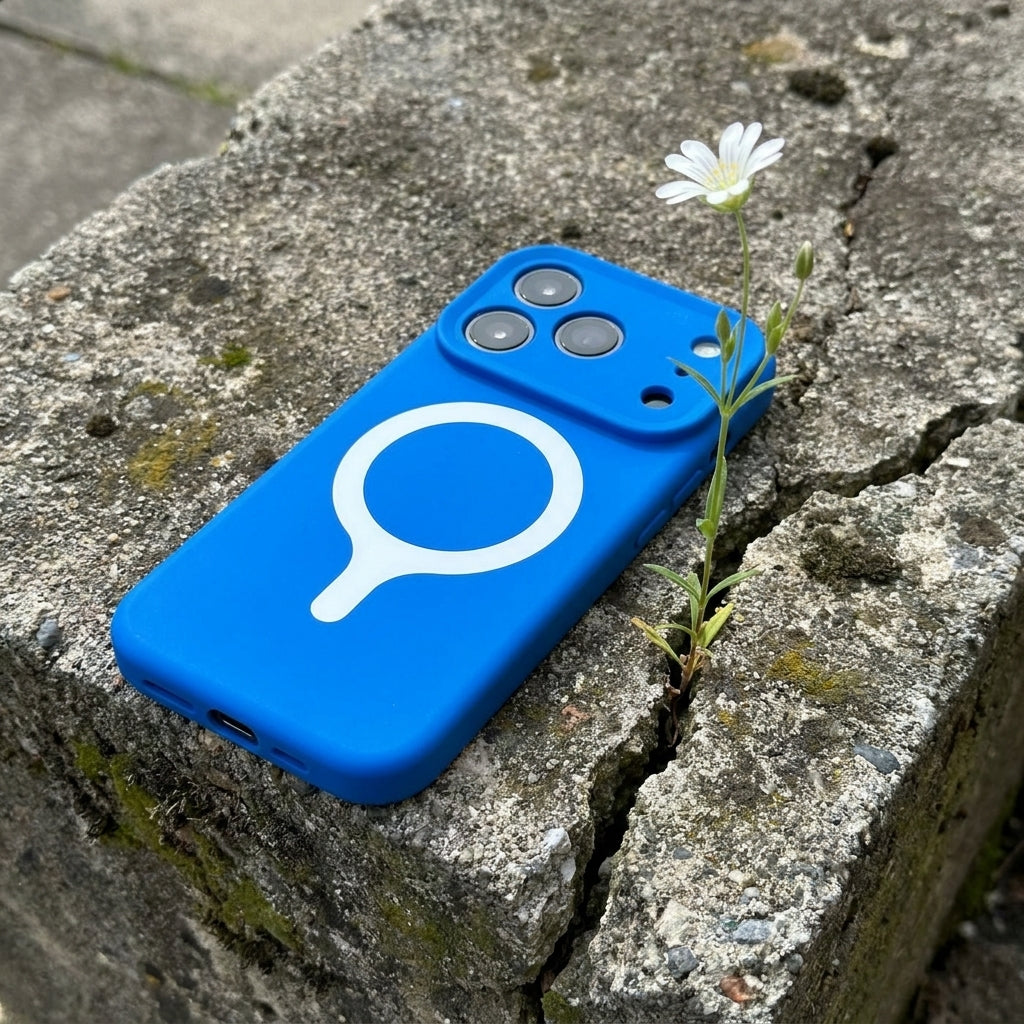 MagSafe Silicone Phone Case Precise Fit - Mediterranean Blue