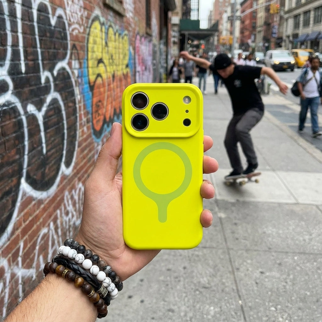 MagSafe Silicone Phone Case Precise Fit - Avocado Green