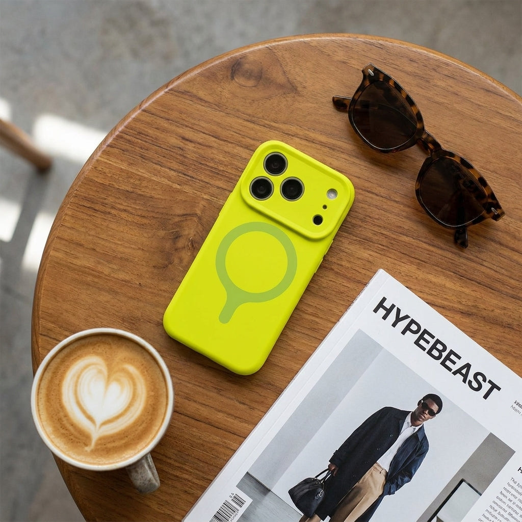 MagSafe Silicone Phone Case Precise Fit - Avocado Green