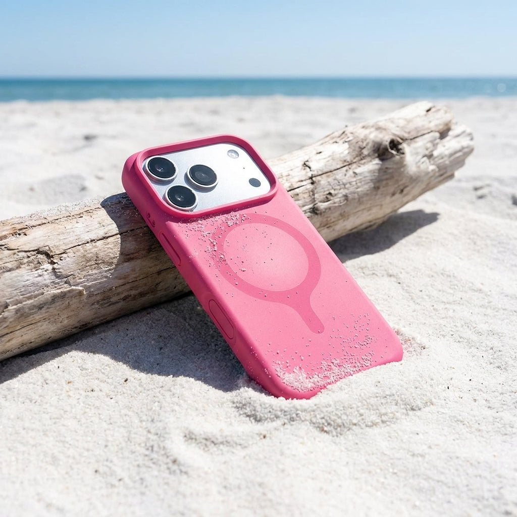 MagSafe Silicone Phone Case Open Camera - Blossom
