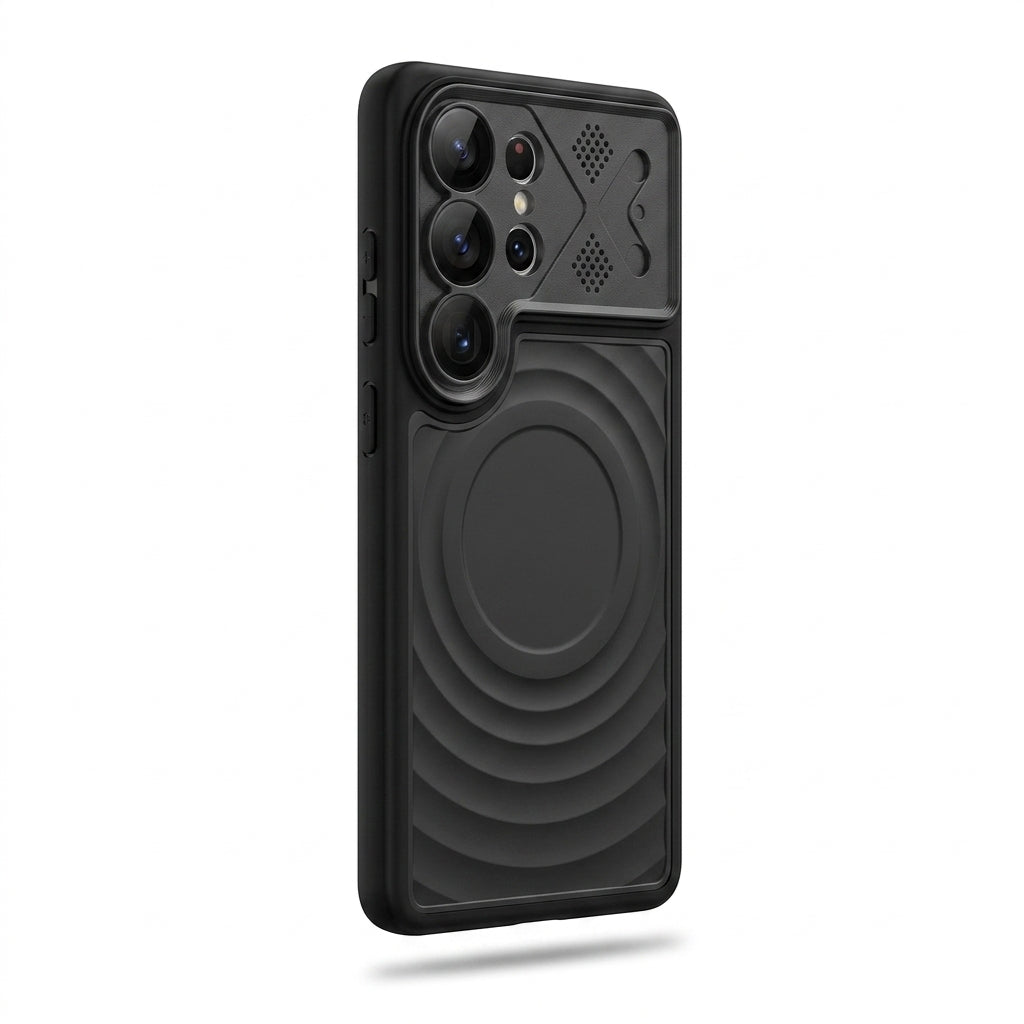 Ripple Magnetic Phone Case for Galaxy S - Premium Black