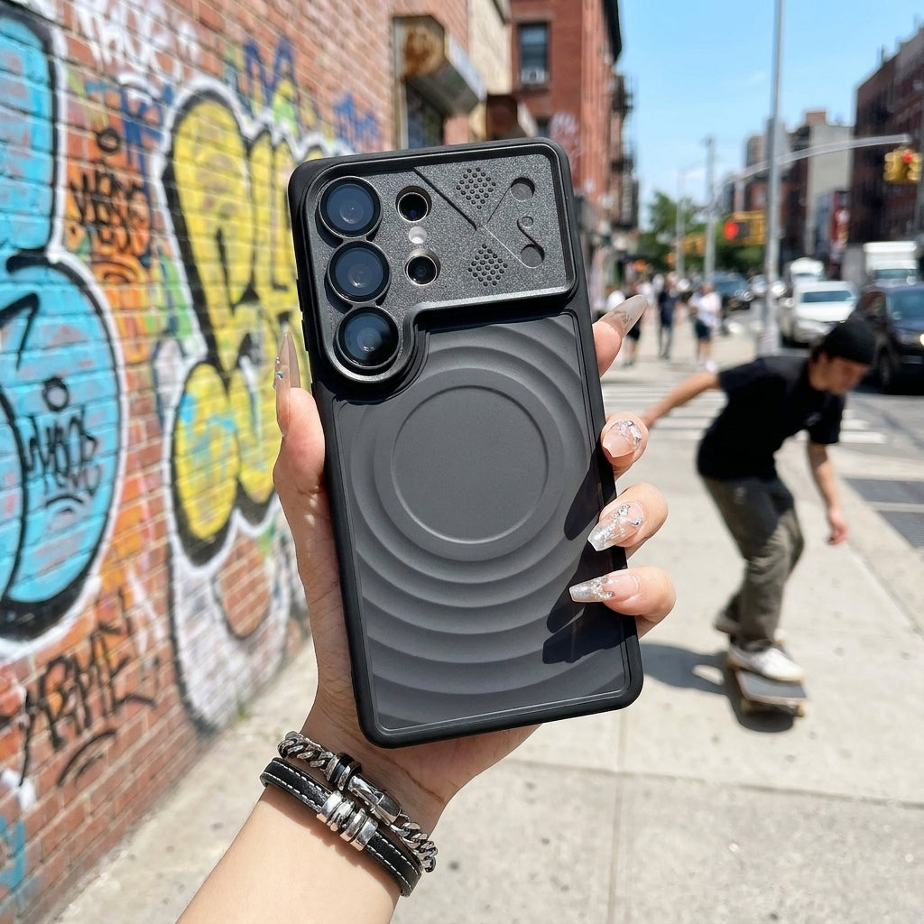 Ripple Magnetic Phone Case for Galaxy S - Premium Black