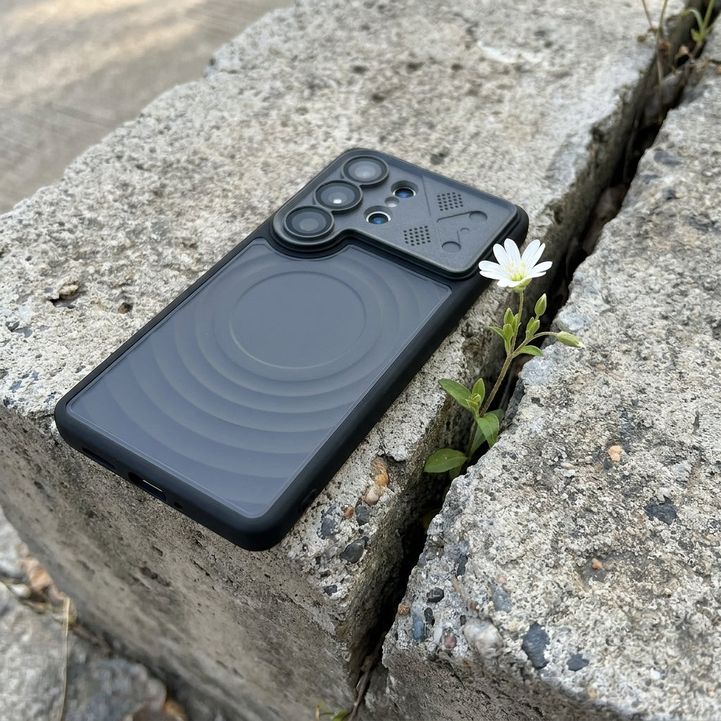 Ripple Magnetic Phone Case for Galaxy S - Premium Black