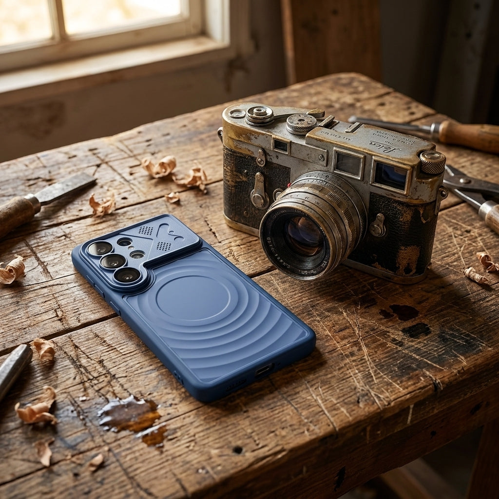 Ripple Magnetic Phone Case for Galaxy S - Premium Blue