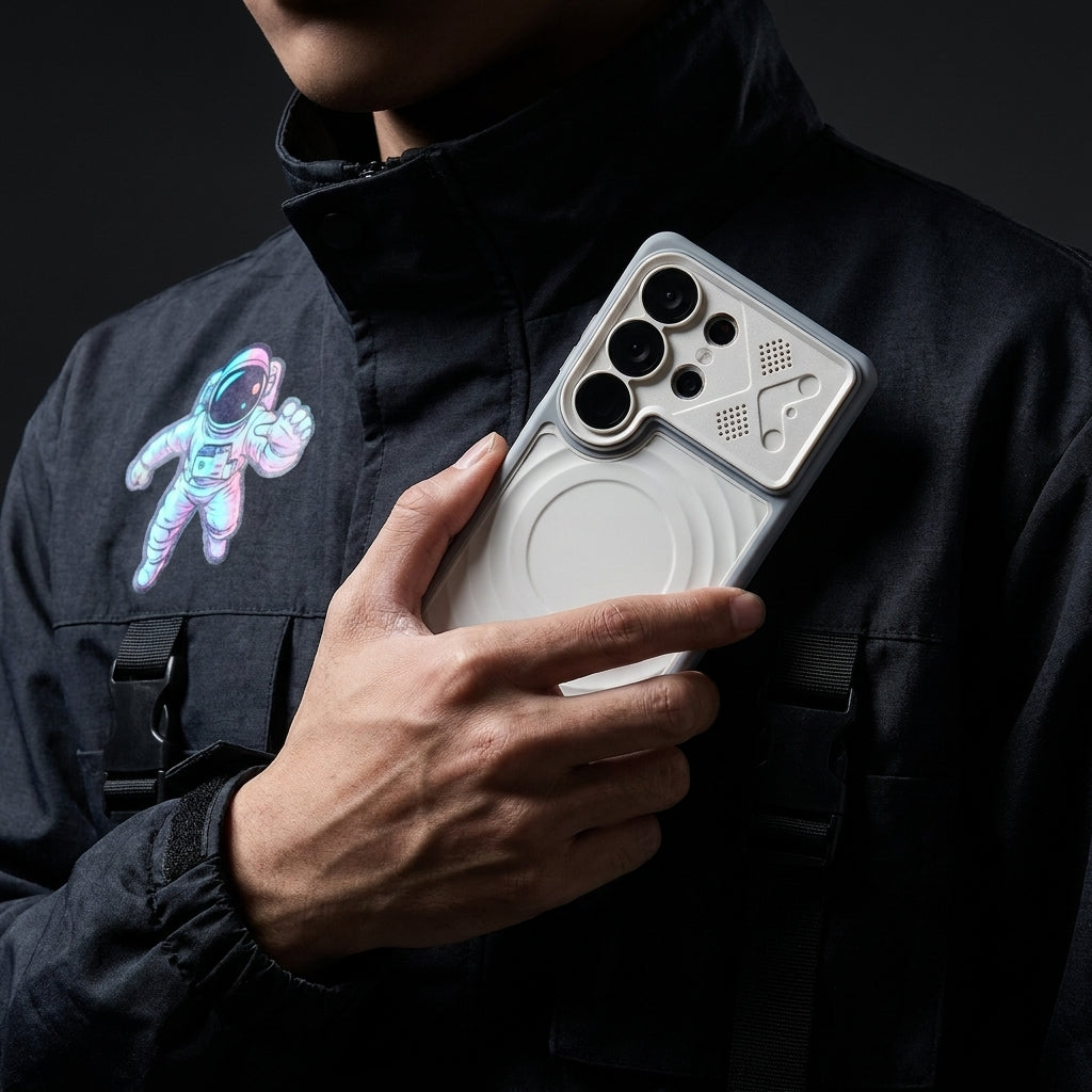 Ripple Magnetic Phone Case for Galaxy S - Premium White