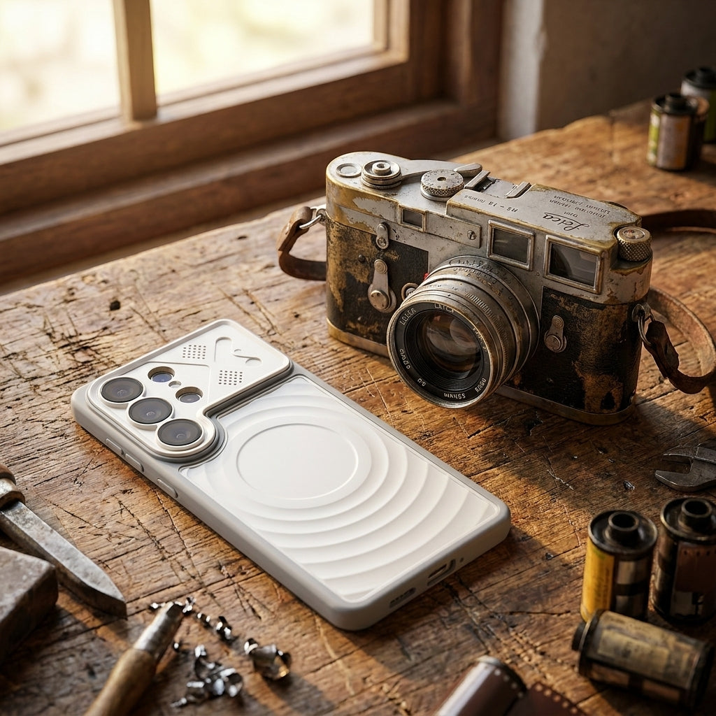 Ripple Magnetic Phone Case for Galaxy S - Premium White