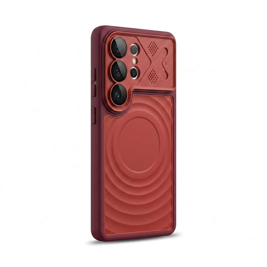 Ripple Magnetic Phone Case for Galaxy S - Premium Red