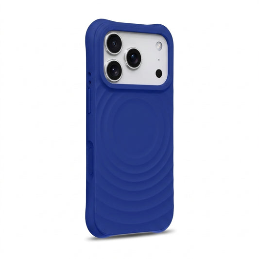 Magnetic Skin-Feel  Case - Premium Serene Blue Ripple Phone Case  Open Camera