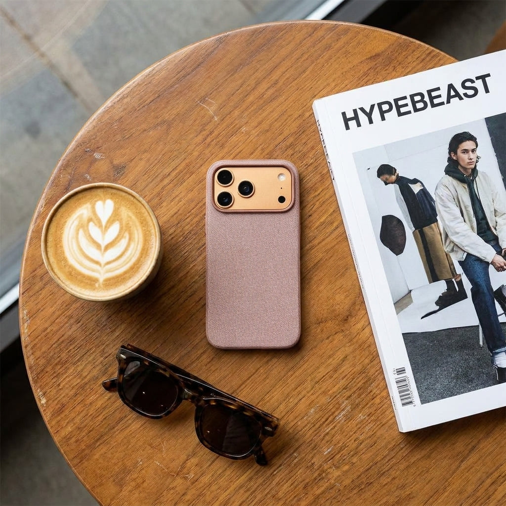 Magnetic Phone Case | Technol logy fasbric Case - Brown
