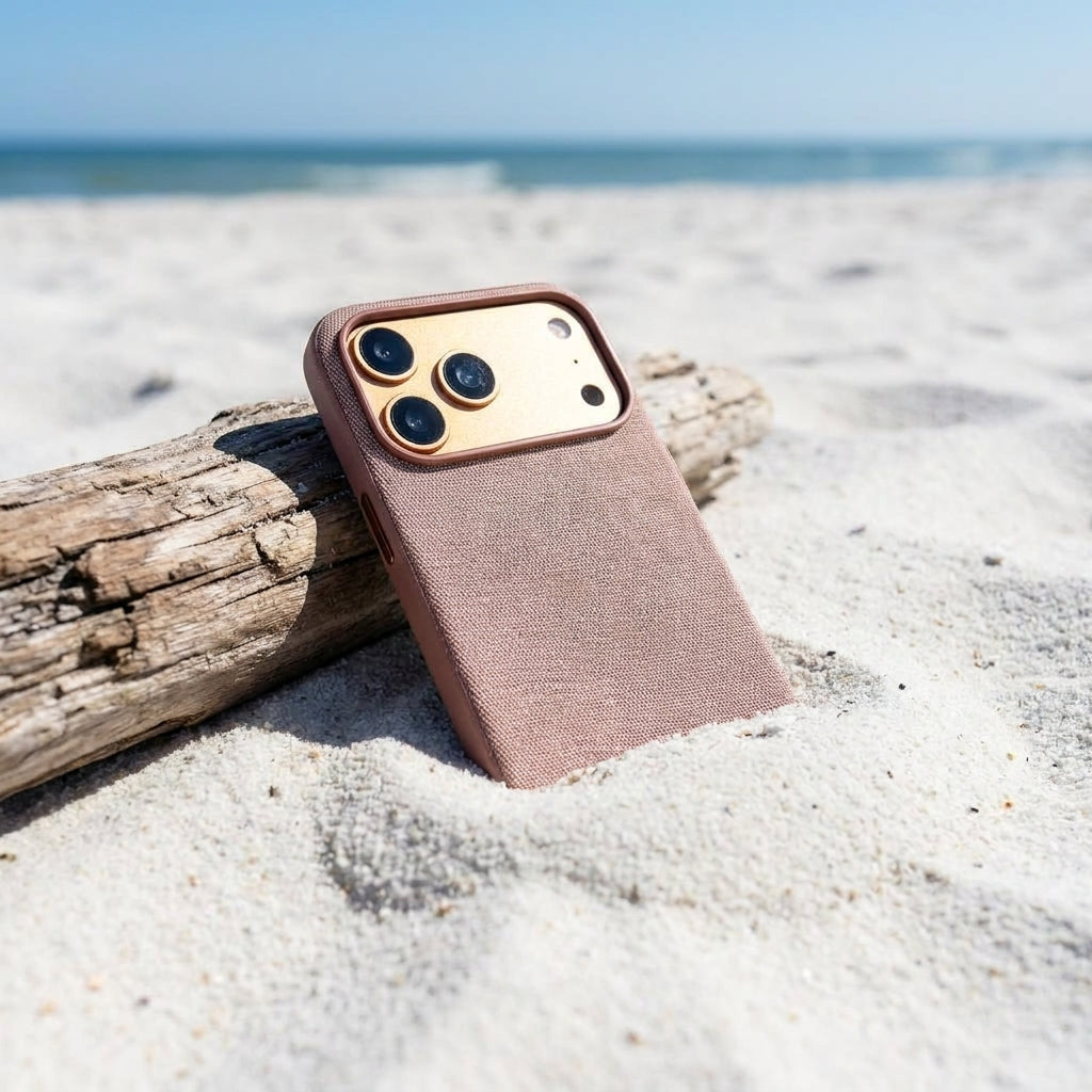 Magnetic Phone Case | Technol logy fasbric Case - Brown