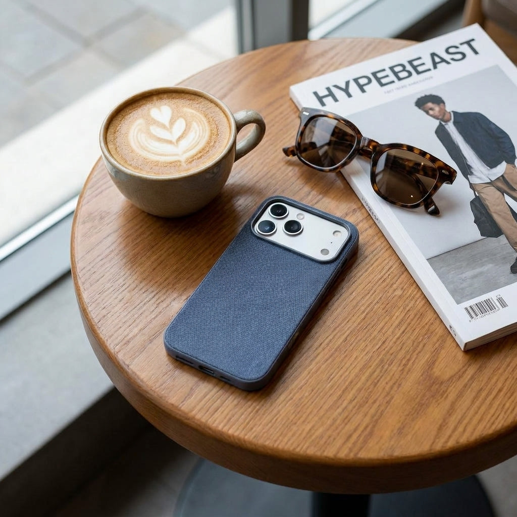 Magnetic Phone Case | Technol logy fasbric Case - Blue