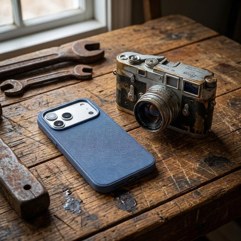Magnetic Phone Case | Technol logy fasbric Case - Blue