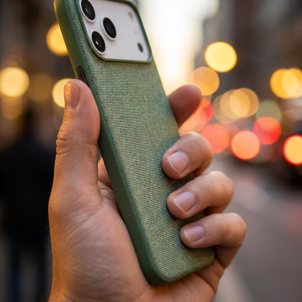 Magnetic Phone Case | Technology fasbric Case - Green