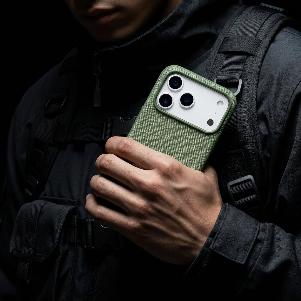 Magnetic Phone Case | Technology fasbric Case - Green