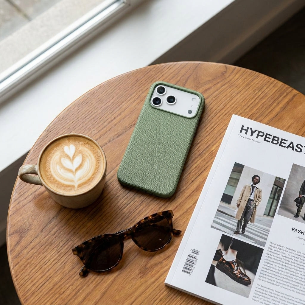 Magnetic Phone Case | Technology fasbric Case - Green