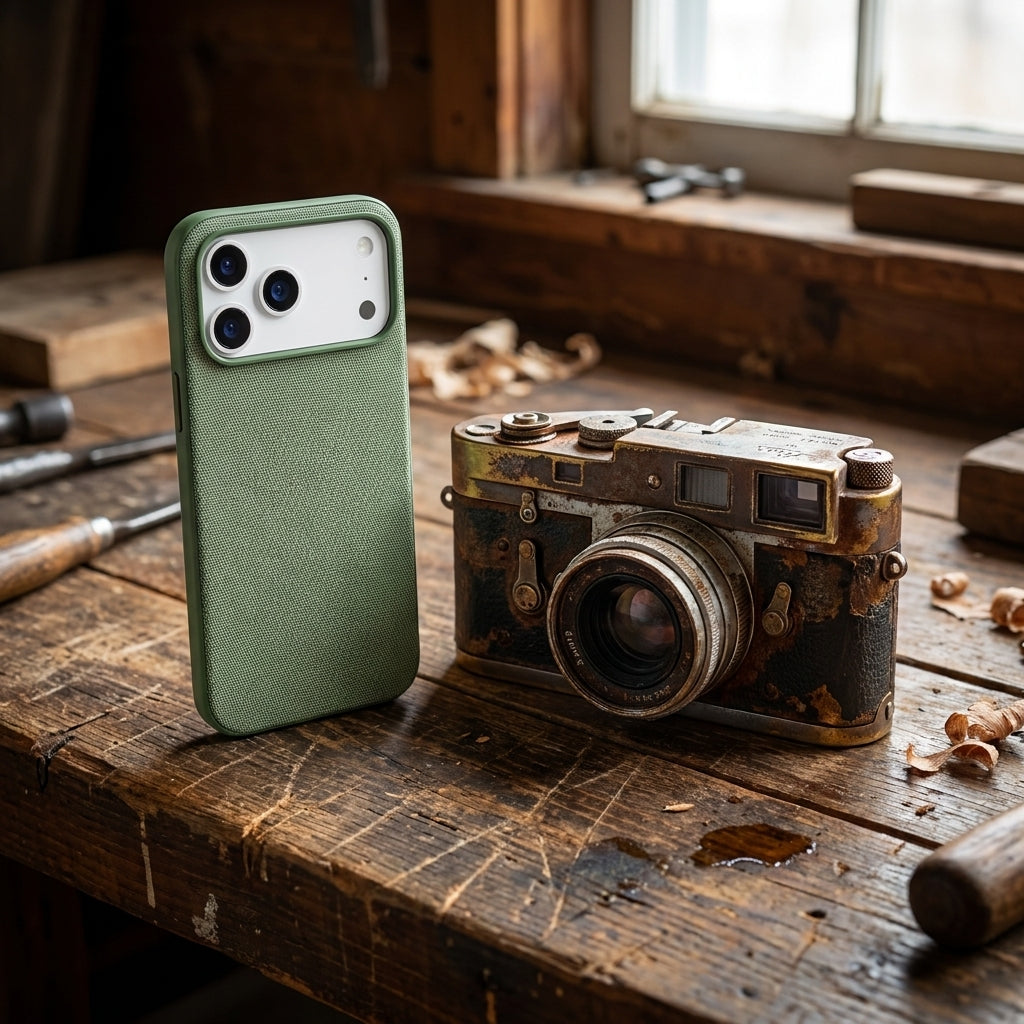 Magnetic Phone Case | Technology fasbric Case - Green