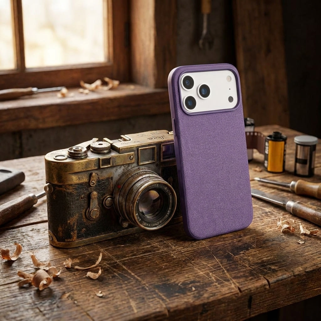 Magnetic Phone Case | Technol logy fasbric Case - Purple