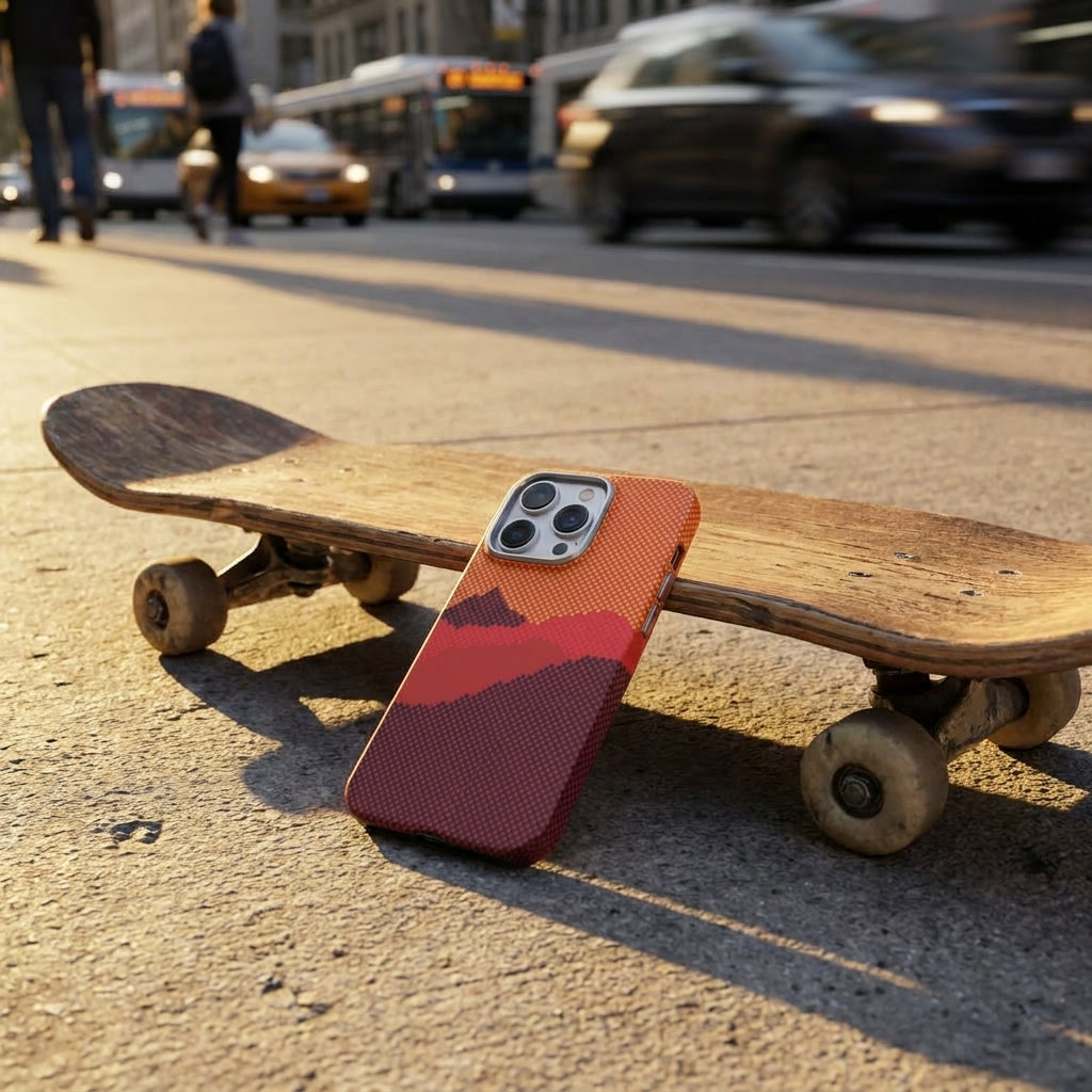 Magnetic Phone Case | Carbon Fiber Case with Kevlar Weave –  Orange Mountain Peak