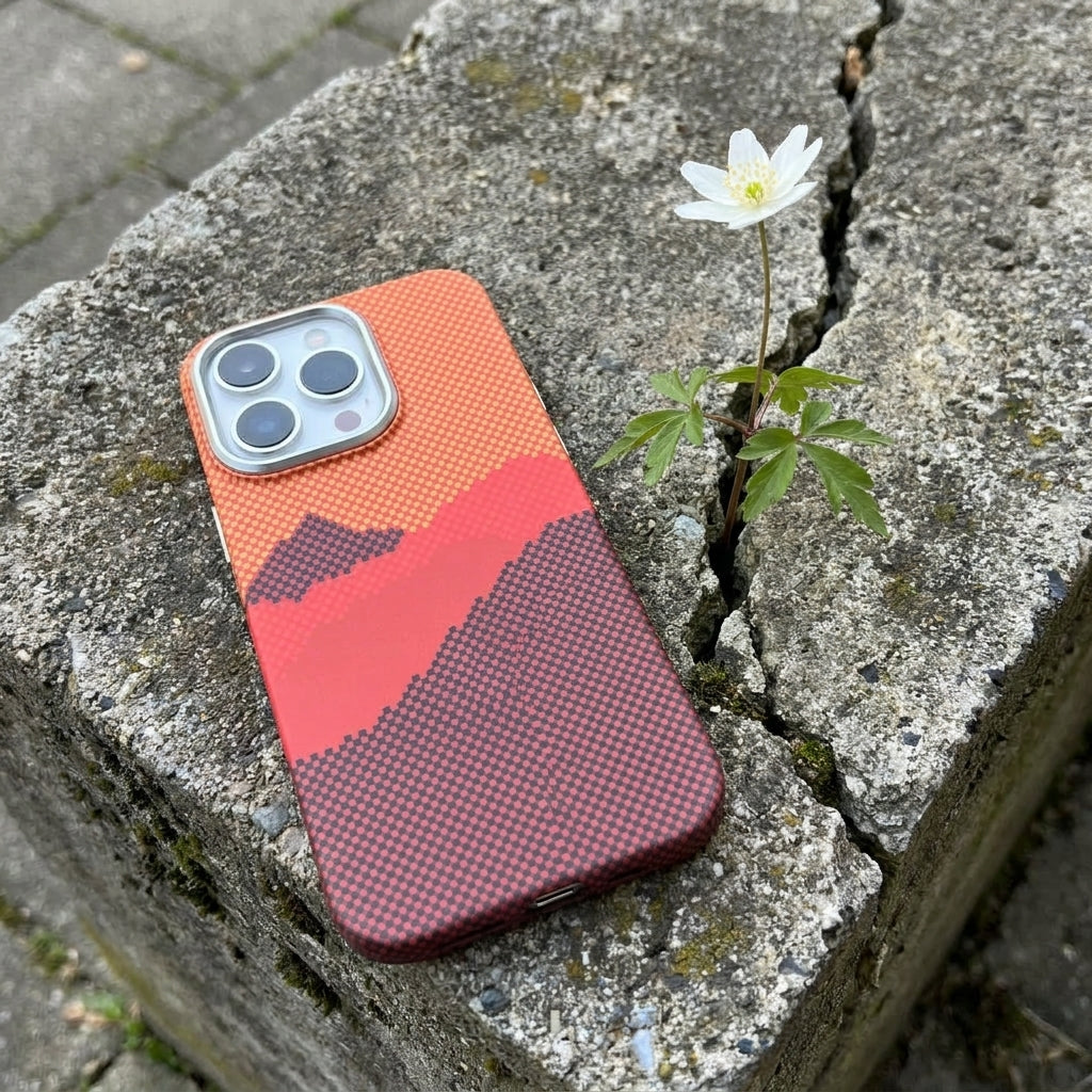 Magnetic Phone Case | Carbon Fiber Case with Kevlar Weave –  Orange Mountain Peak