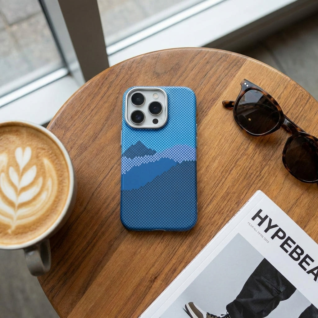 Magnetic Phone Case | Carbon Fiber Case with Kevlar Weave –  Blue Mountain Peak