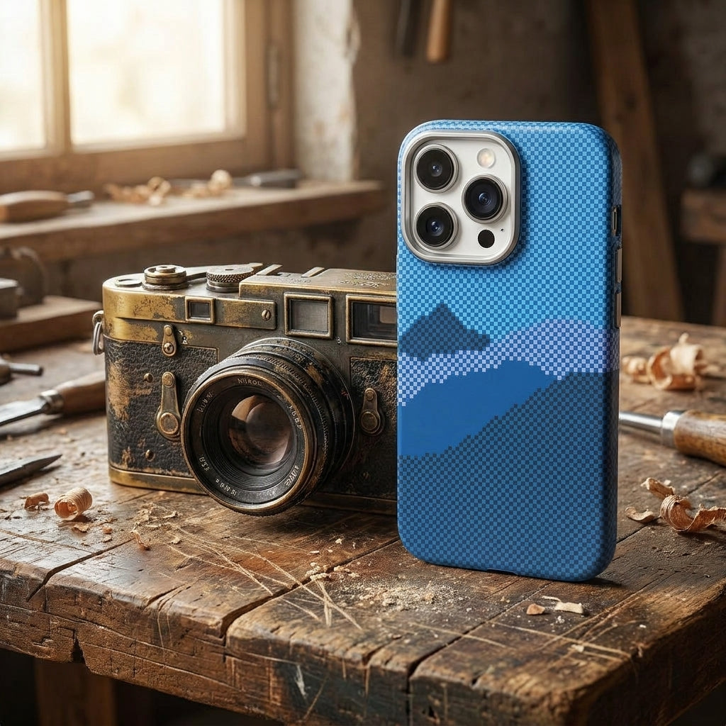 Magnetic Phone Case | Carbon Fiber Case with Kevlar Weave –  Blue Mountain Peak