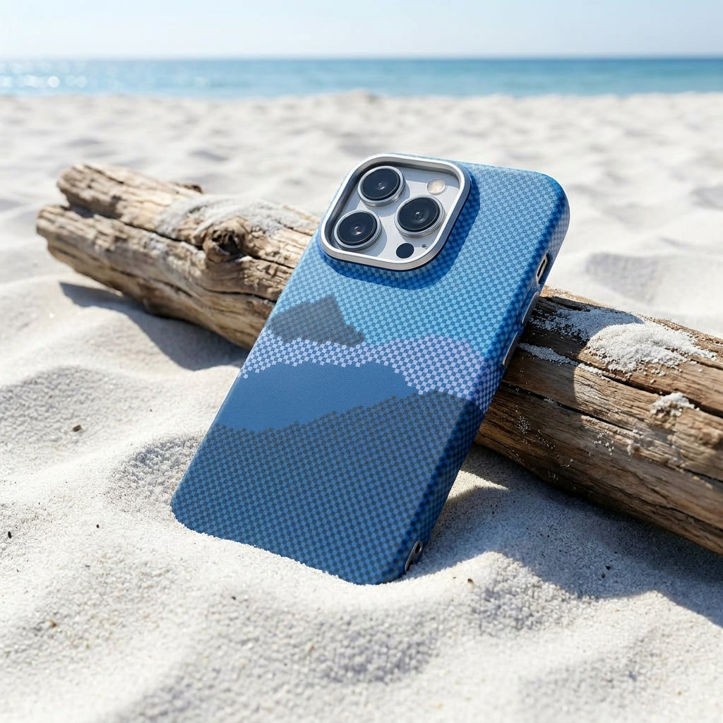 Magnetic Phone Case | Carbon Fiber Case with Kevlar Weave –  Blue Mountain Peak