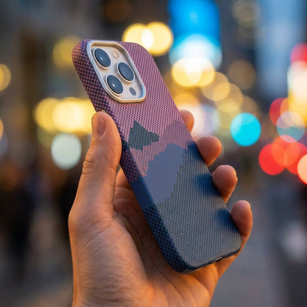 Magnetic Phone Case | Carbon Fiber Case with Kevlar Weave –  Red Mountain Peak