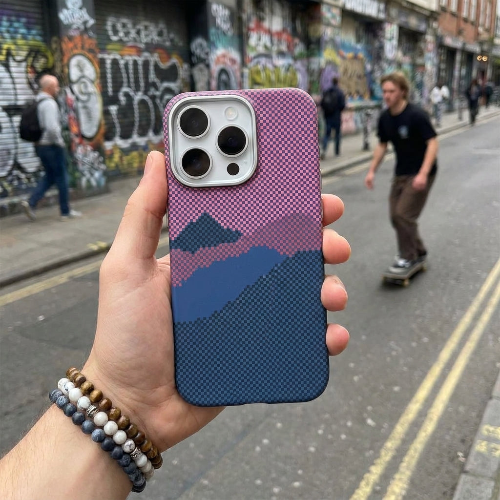 Magnetic Phone Case | Carbon Fiber Case with Kevlar Weave –  Red Mountain Peak