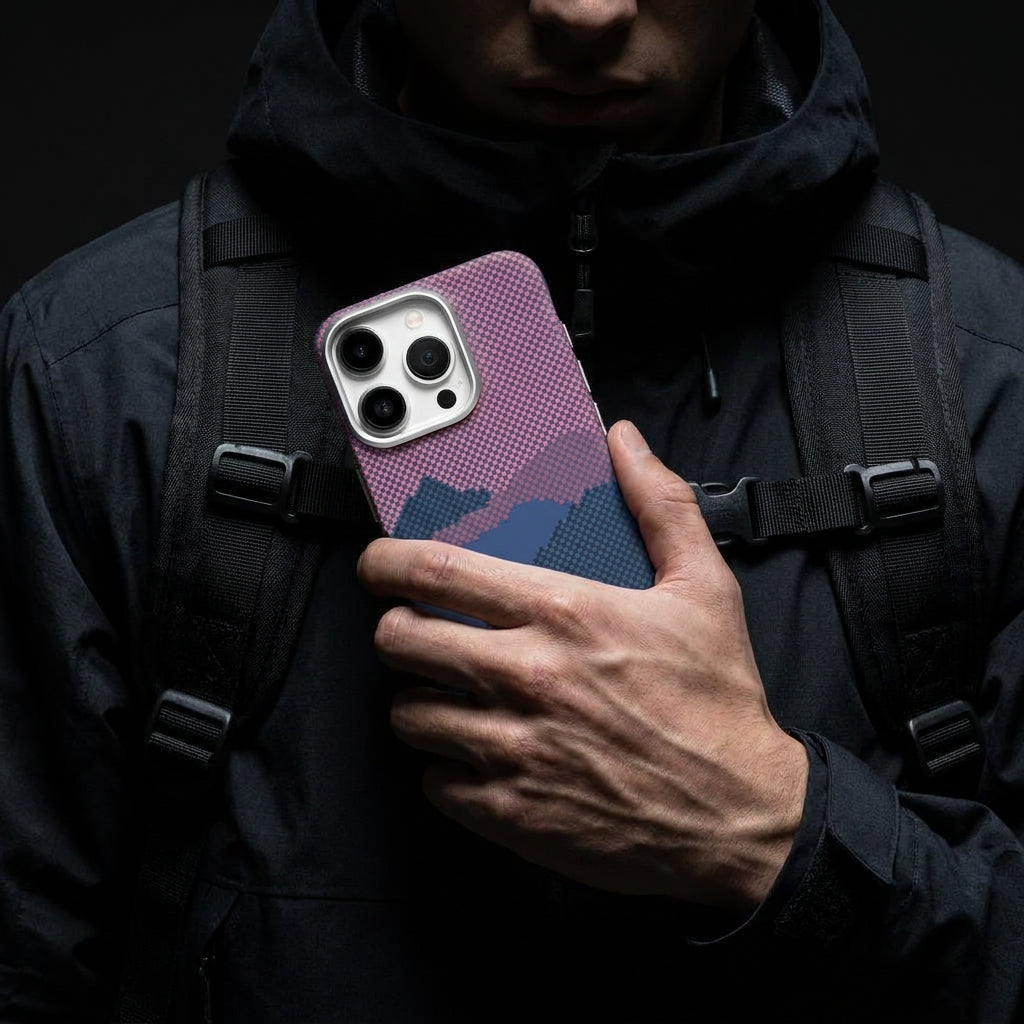 Magnetic Phone Case | Carbon Fiber Case with Kevlar Weave –  Red Mountain Peak