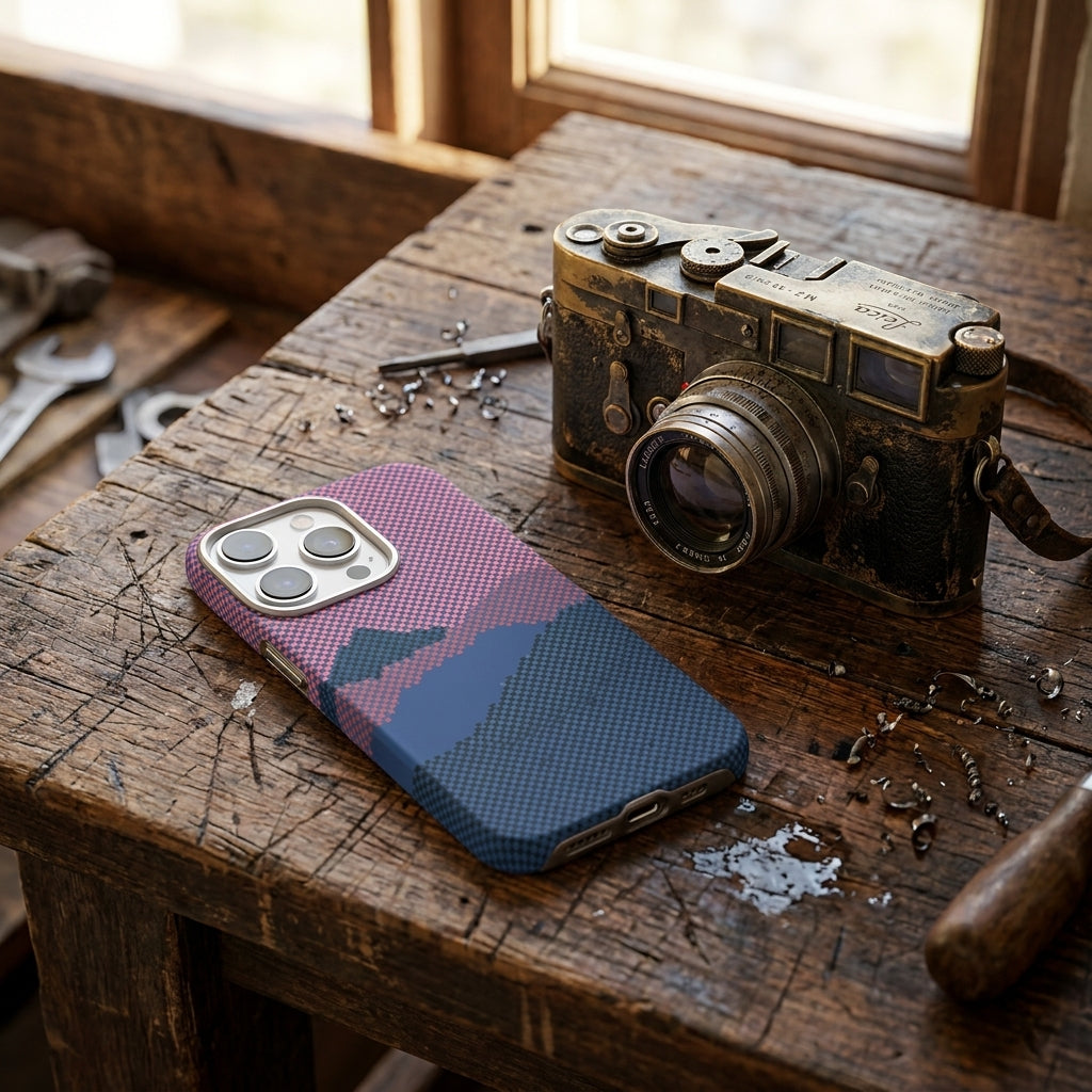 Magnetic Phone Case | Carbon Fiber Case with Kevlar Weave –  Red Mountain Peak