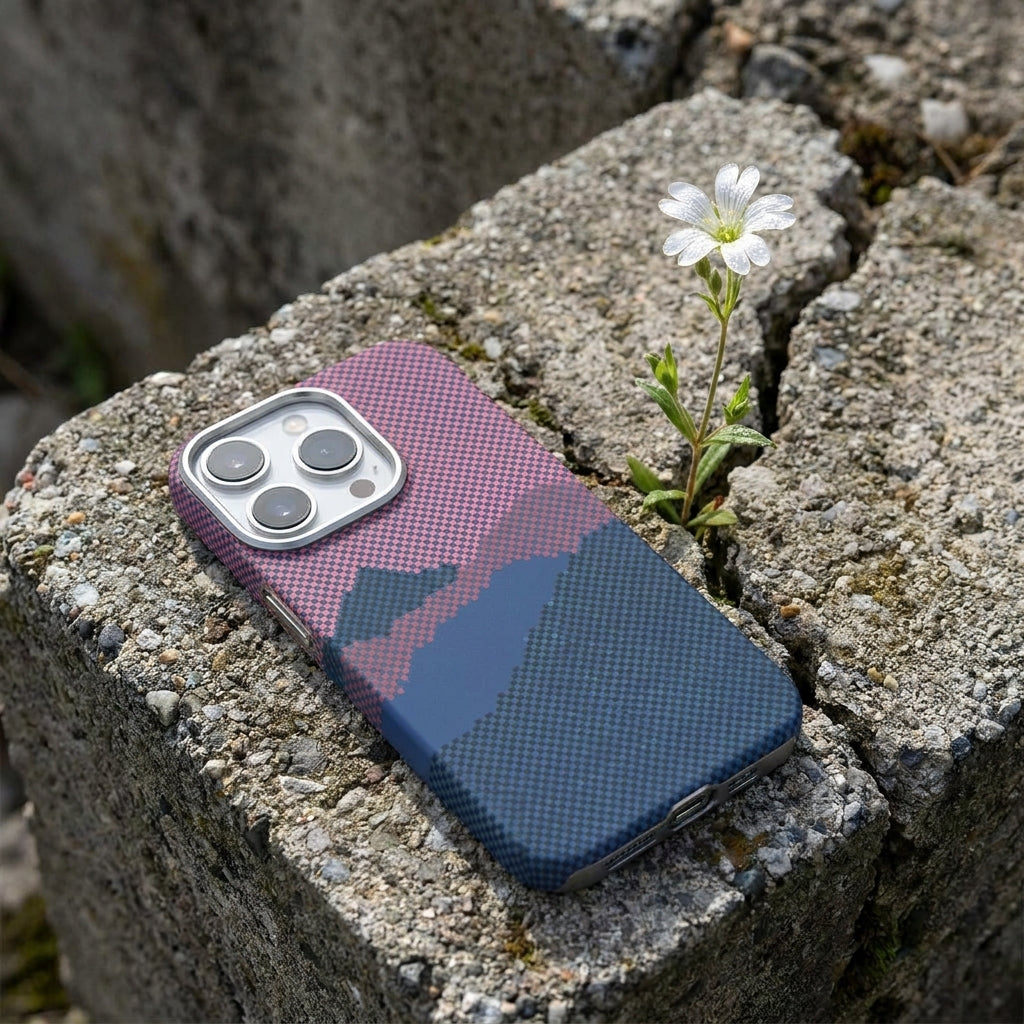Magnetic Phone Case | Carbon Fiber Case with Kevlar Weave –  Red Mountain Peak