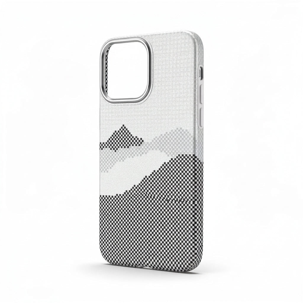 Magnetic Phone Case | Carbon Fiber Case with Kevlar Weave –  Grey Mountain Peak