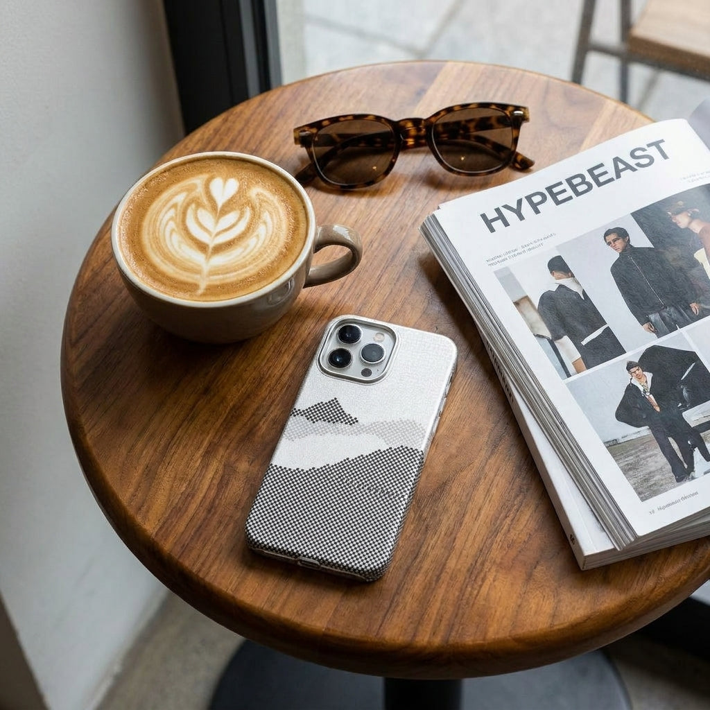 Magnetic Phone Case | Carbon Fiber Case with Kevlar Weave –  Grey Mountain Peak
