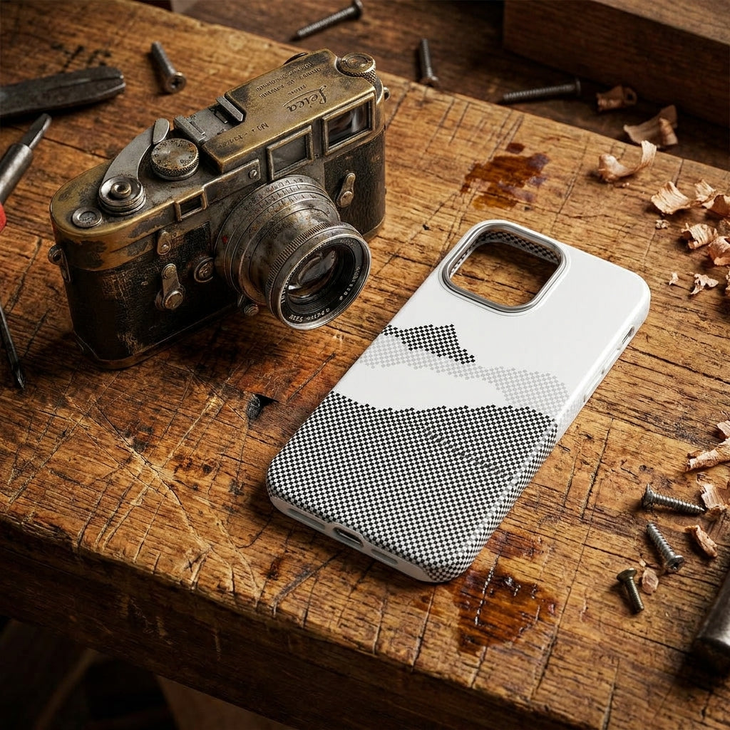 Magnetic Phone Case | Carbon Fiber Case with Kevlar Weave –  Grey Mountain Peak