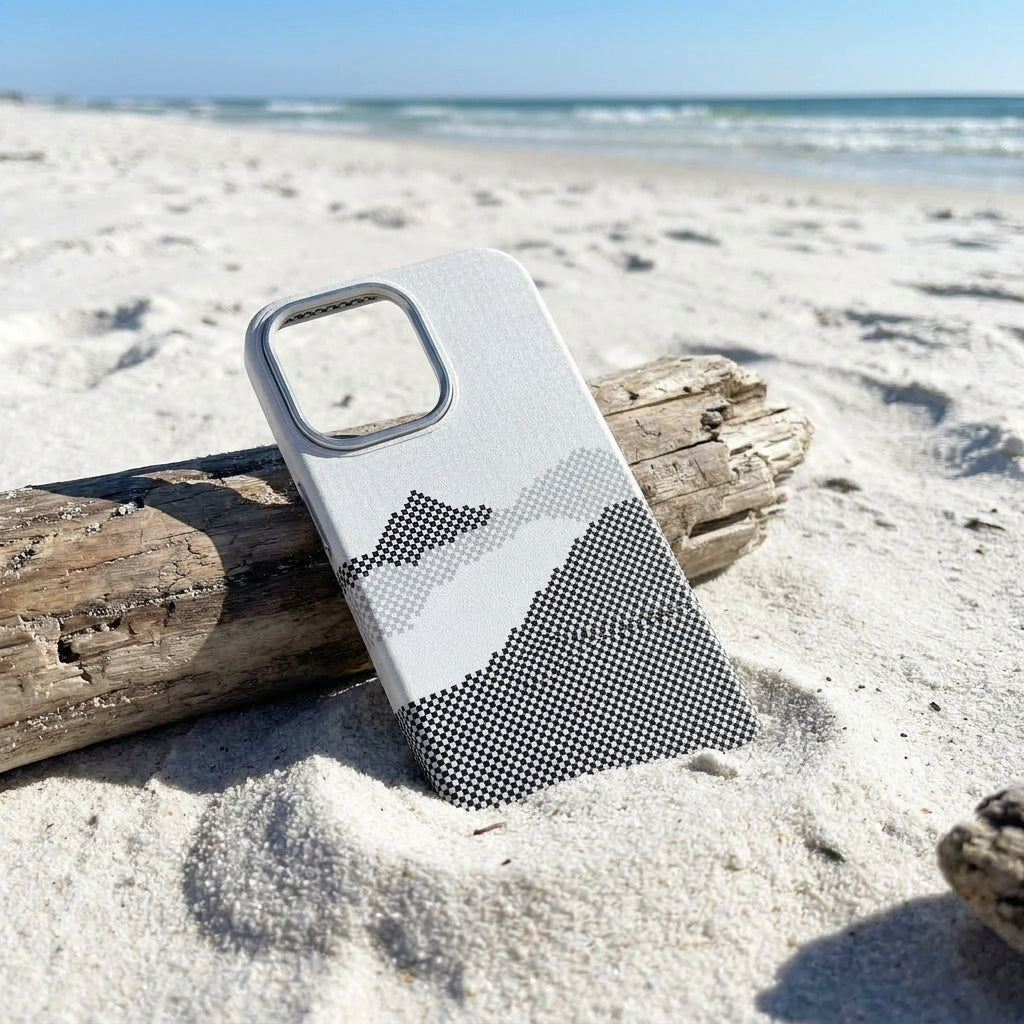 Magnetic Phone Case | Carbon Fiber Case with Kevlar Weave –  Grey Mountain Peak